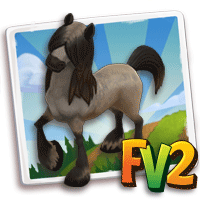 Horse Adult Irishcob, , Dieter hat gerade folgendes Tier großgezogen: Irish-Cob-Pferd!, Dieter hat in FarmVille 2 folgendes Tier gefüttert: Irish-Cob-Pferd. Schnapp dir ein zusätzliches Fläschchen und füttere deine eigenen Tierbabys!