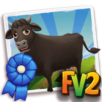 Adult Cow Dexter, , Bert just raised a Prized Dexter Cow!, Bert has finished training his Prized Dexter Cow in FarmVille 2! Grab an extra milk to feed new baby animals!
