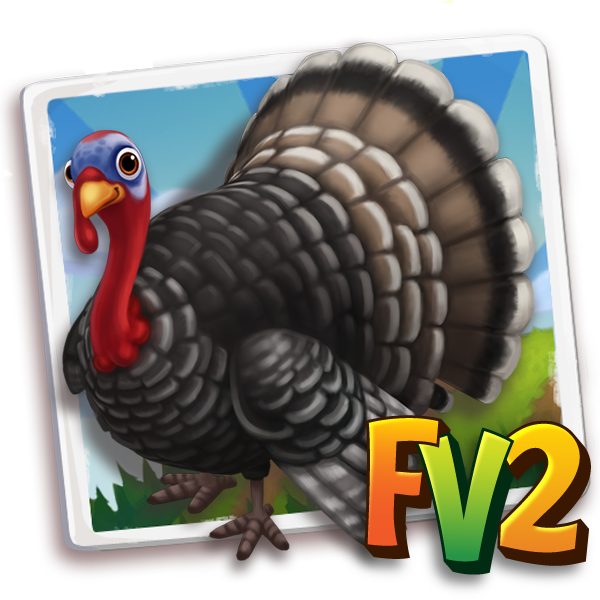 Turkey Adult Narragansett, , Jan har lige opdrættet Narragansett-kalkun!, Jan har fodret Narragansett-kalkun i FarmVille 2! Snup en ekstra sutteflaske, så du kan fodre dine egne dyreunger!
